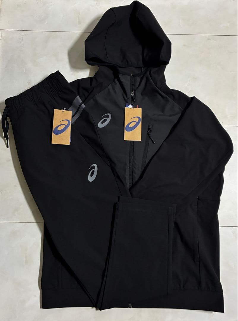 【新品】ASICS/ハイブリッド ウインドバリア ジャケット・パンツセット