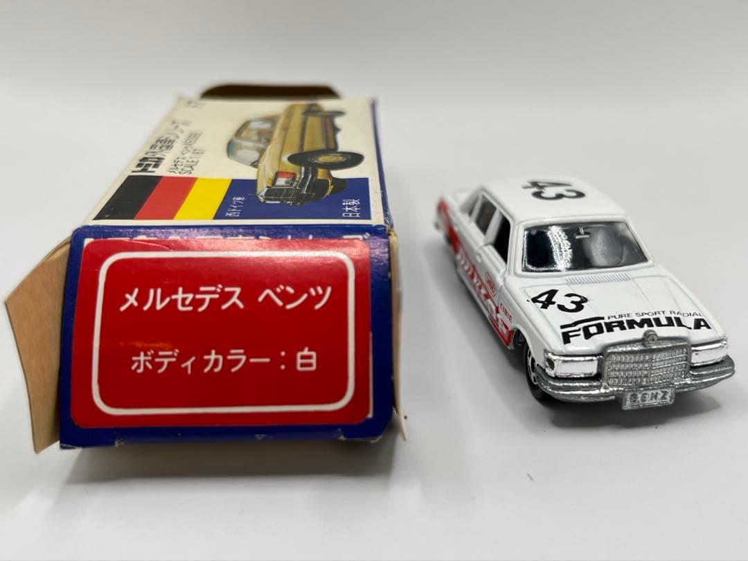 トミカ 日本製 青箱 F7 メルセデス ベンツ 450SEL グループAフェア