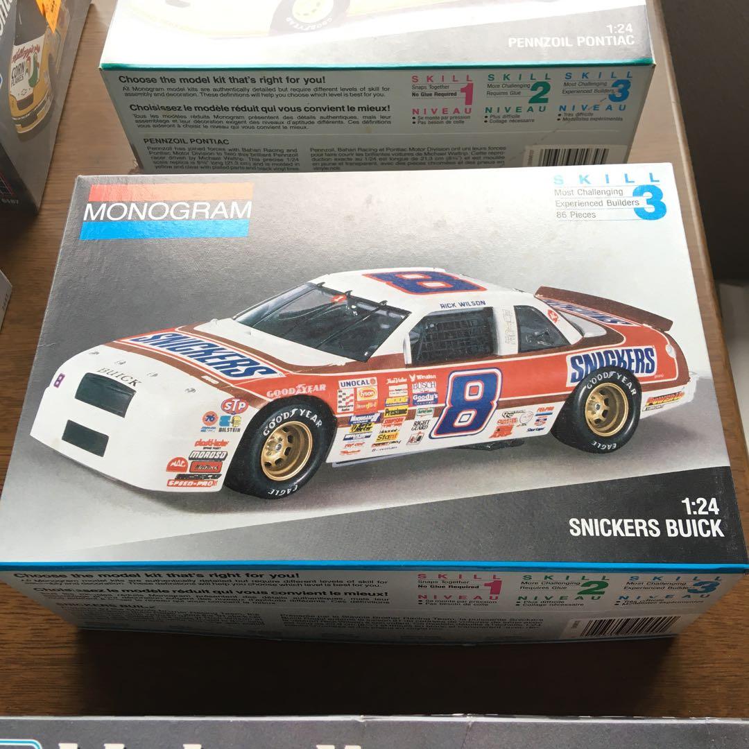 ナスカーのプラモデル6箱　モノグラム(1/24)とAMT(1/25)