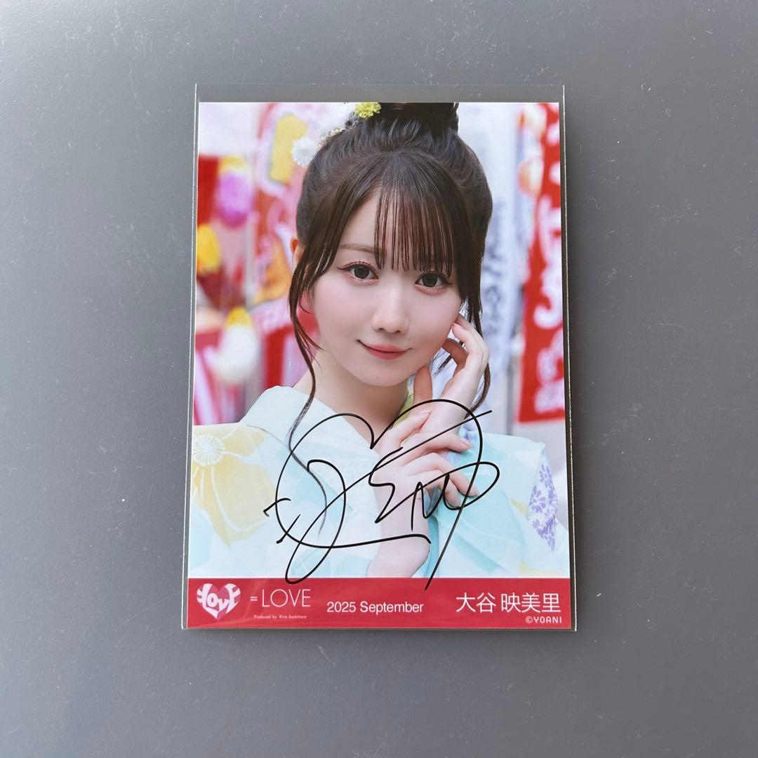 イコラブ 大谷映美里 直筆 生写真①