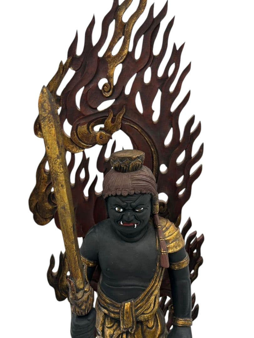 木造　不動明王像　古美術