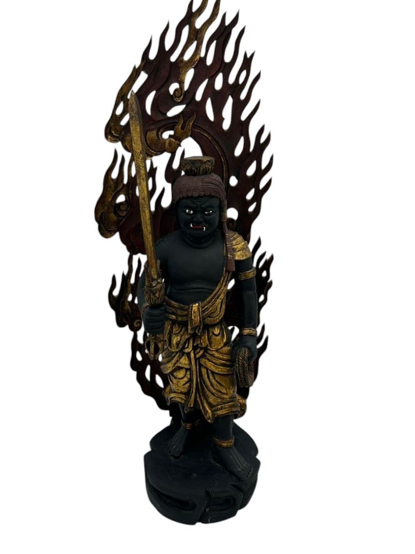 木造　不動明王像　古美術