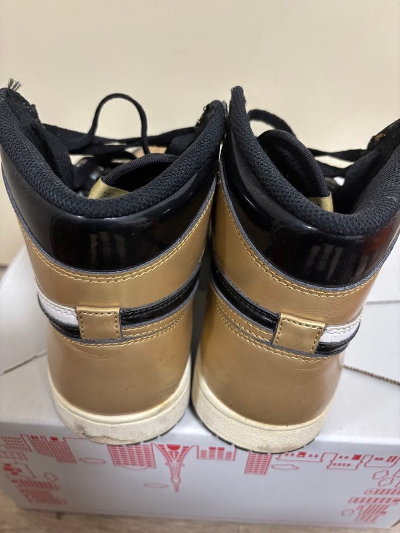 Nike Air Jordan 1 ブラック/ゴールド ハイカット25.5cm