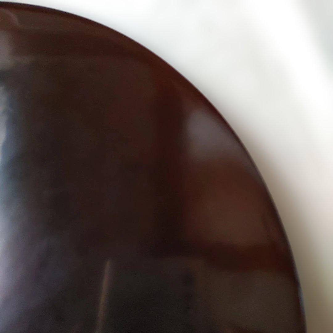 値下げ　花形盆　真塗　木製　茶道具　約29cm