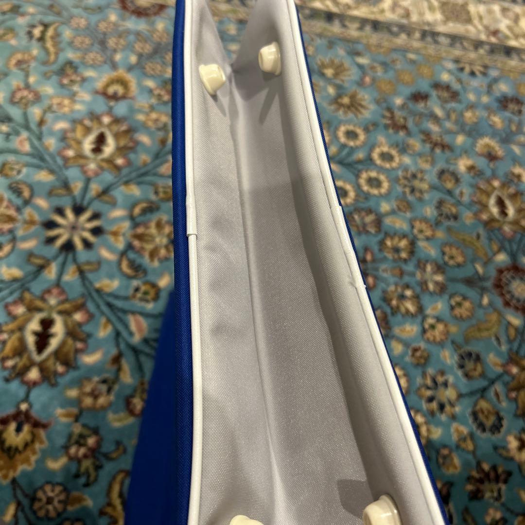 JALノベルティバッグ　ショルダーバッグ　ブルー　青　レトロ　底板付