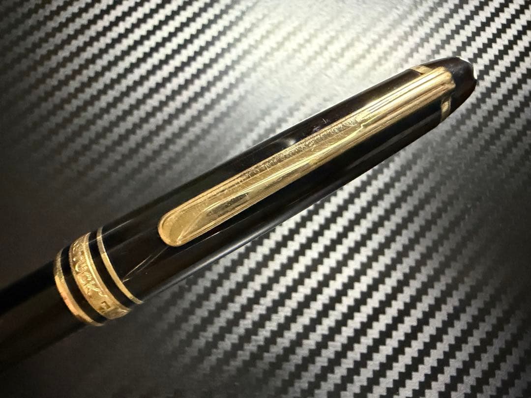 美品 Mont Blanc 144 ブラック 全金 EF 極細字 万年筆