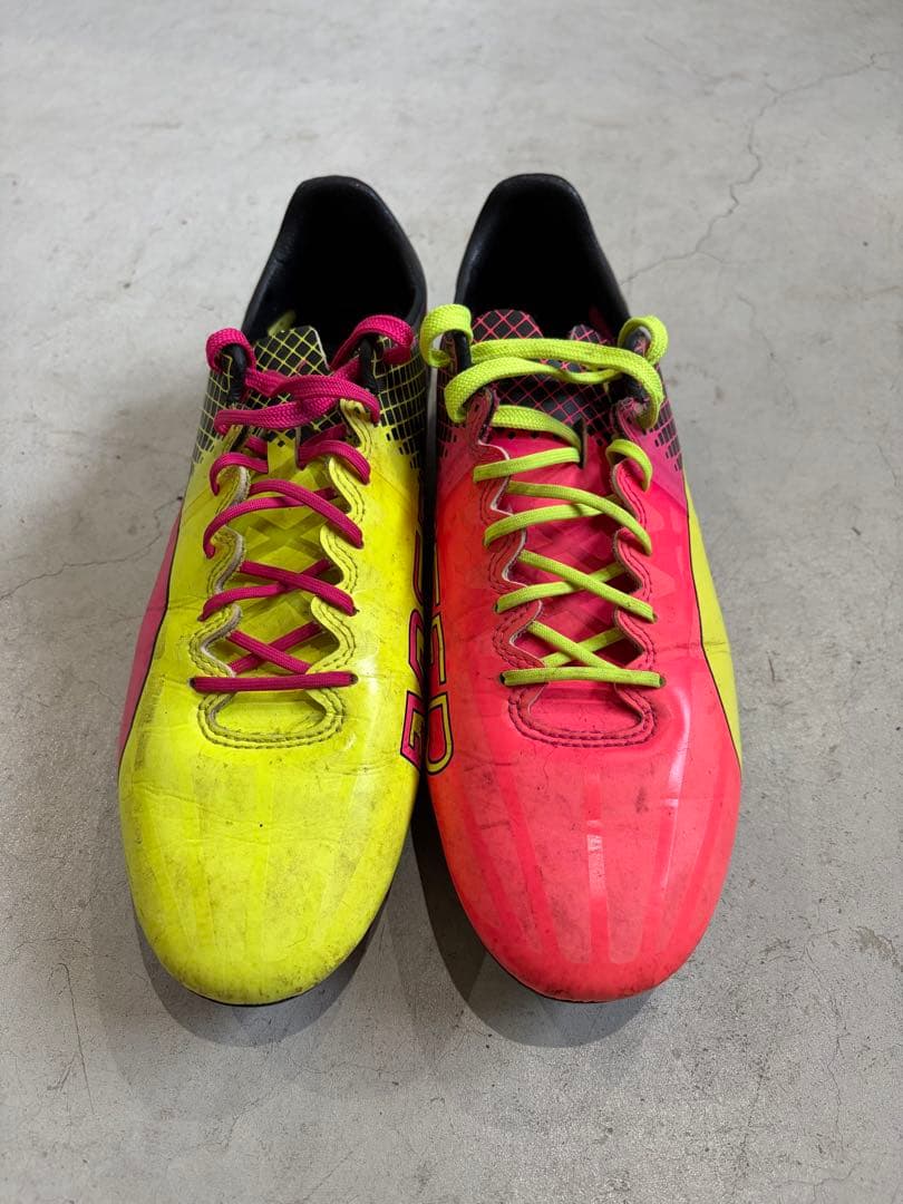 PUMA EVOSPEED イエロー/ピンク スパイク