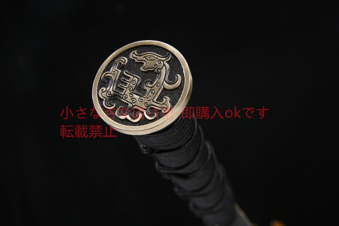 古吟漢剣八面模様鋼  古兵器 武具 刀装具 日本刀 模造刀 居合刀