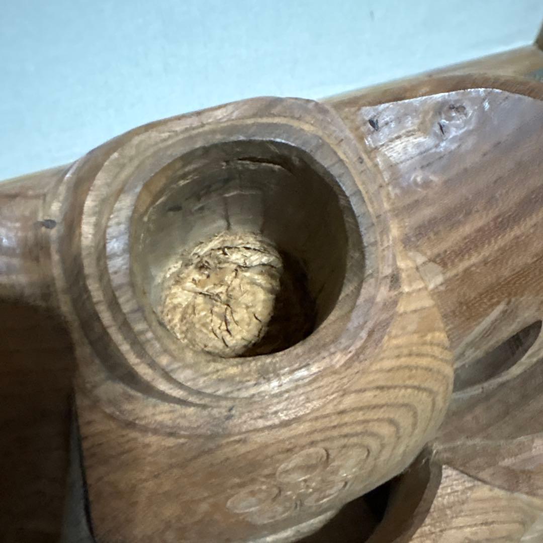 菅公　菅原道真　木彫り　彫刻　工芸品　芸術　置物　オブジェ　骨董品　天神様　仏閣