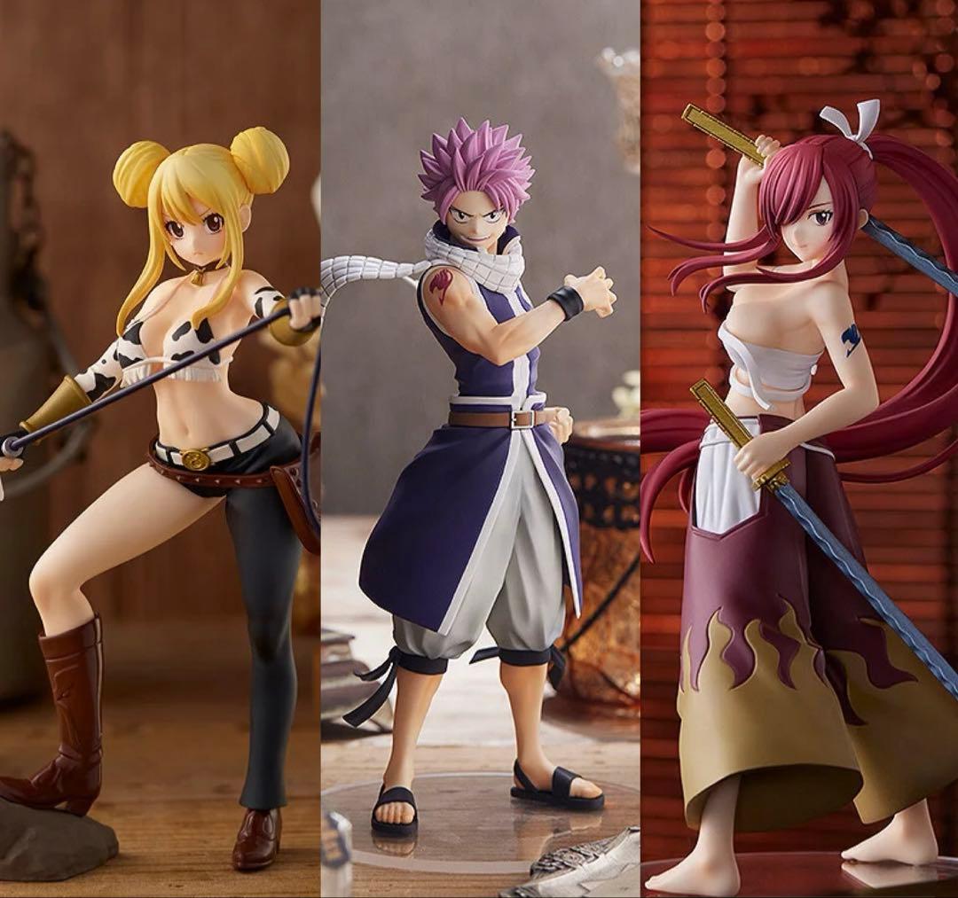 フェアリーテイル POP UP PARADEナツ ルーシィ　 エルザ フィギュア