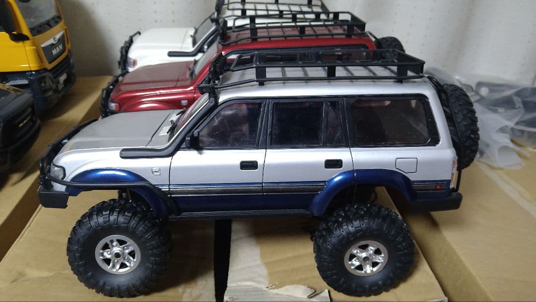 WPL C24改　C54..1 ランクル80ボディ搭載　製作車　1/16