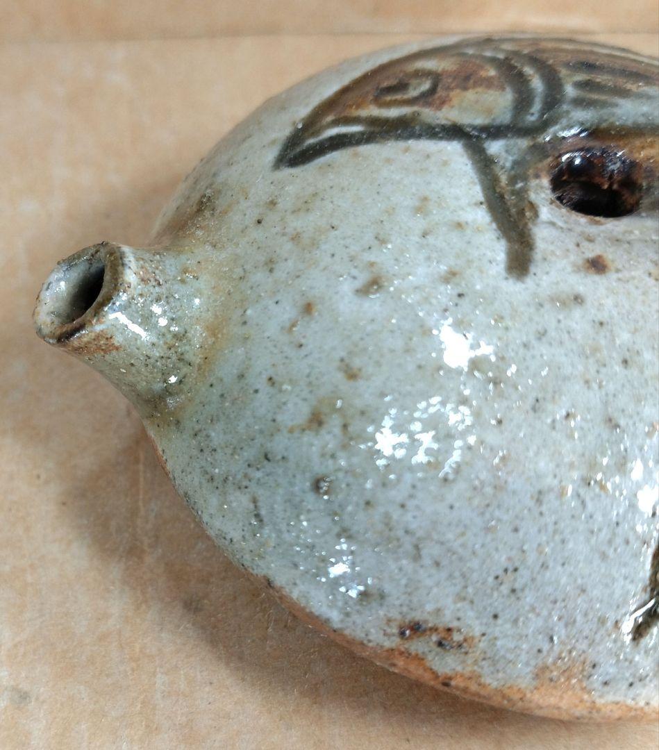 miiko ginta【本物保証】金城次郎 壷屋焼 水滴 共箱 栞 壺屋焼