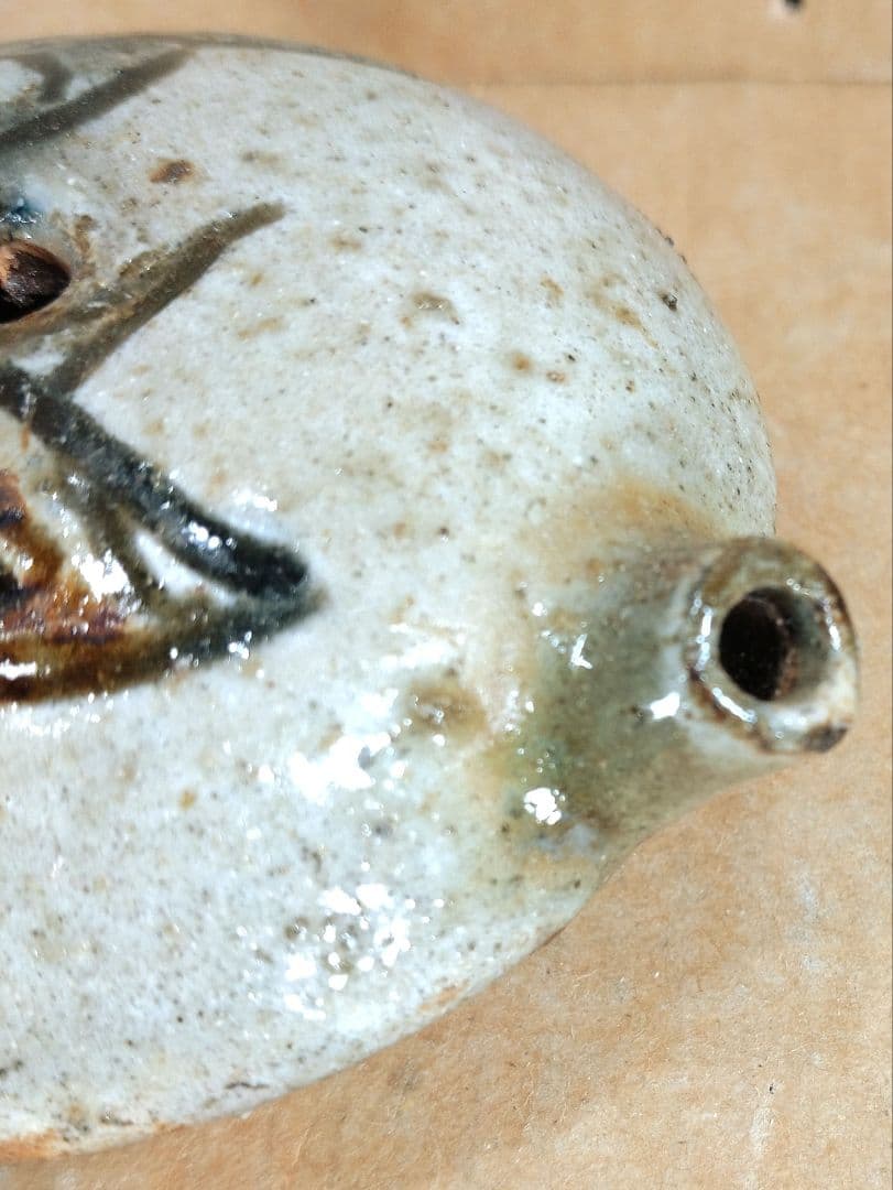 miiko ginta【本物保証】金城次郎 壷屋焼 水滴 共箱 栞 壺屋焼