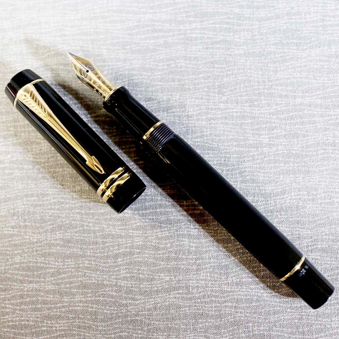 【美品 送料込み】パーカー 万年筆 デュオフォールド センテニアル ブラック