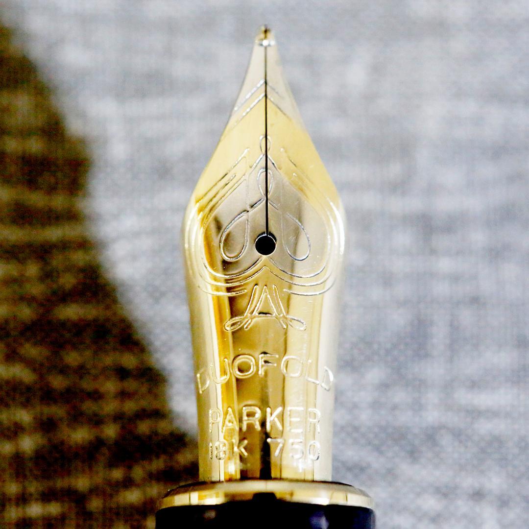 【美品 送料込み】パーカー 万年筆 デュオフォールド センテニアル ブラック