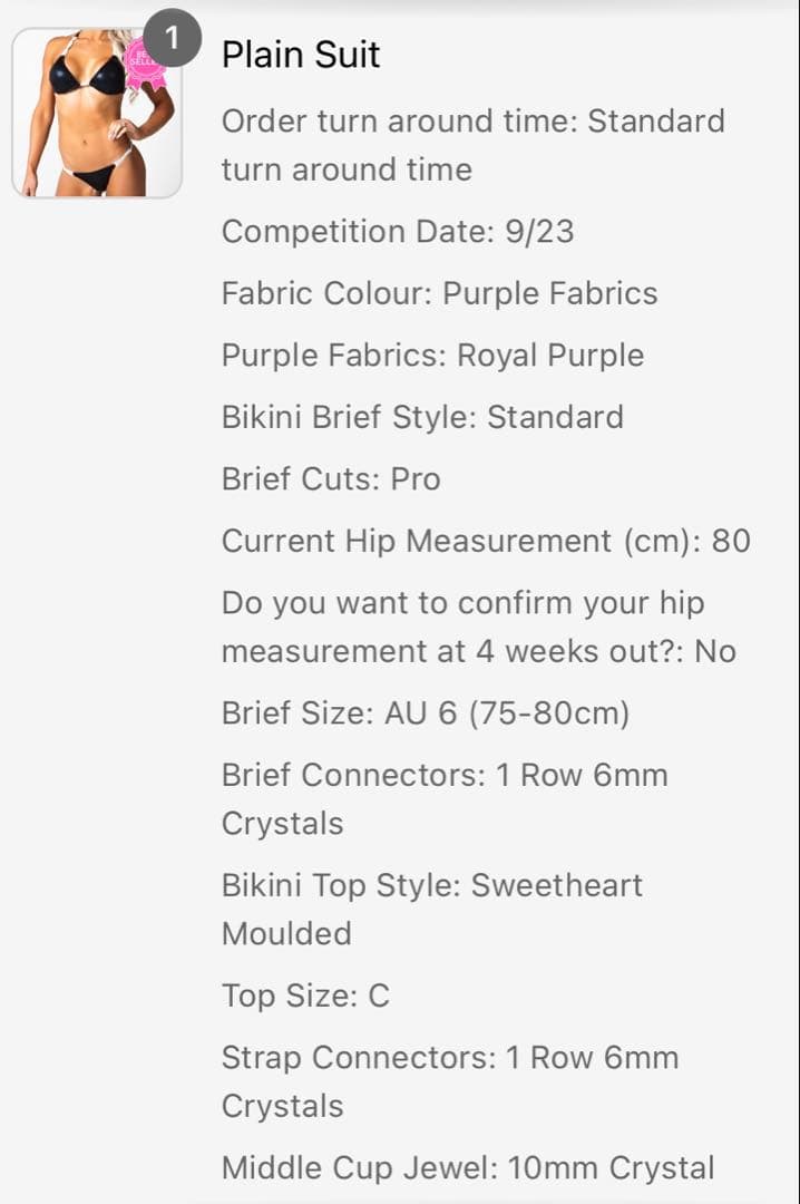 新品未使用　大会用キラキラビキニ上下＋接着グルー