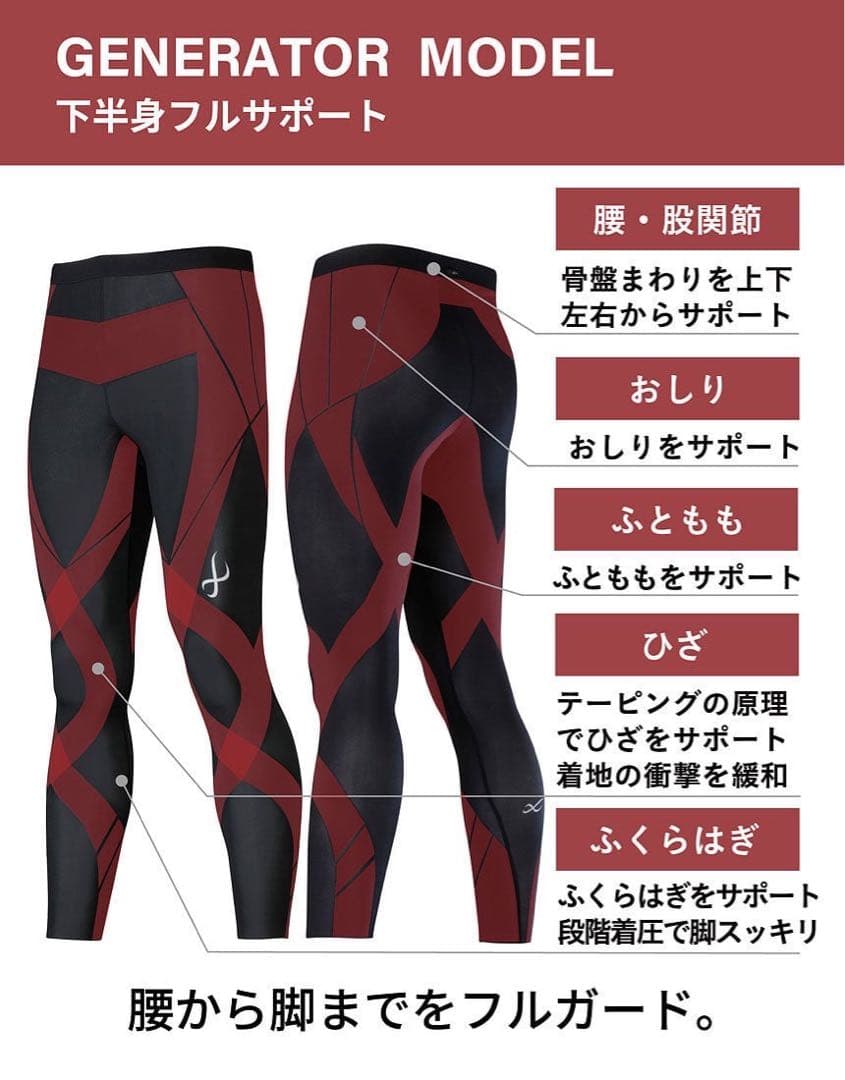 CW-X ジェネレーターモデル 下半身フルサポート cwx メンズ ＬＹ