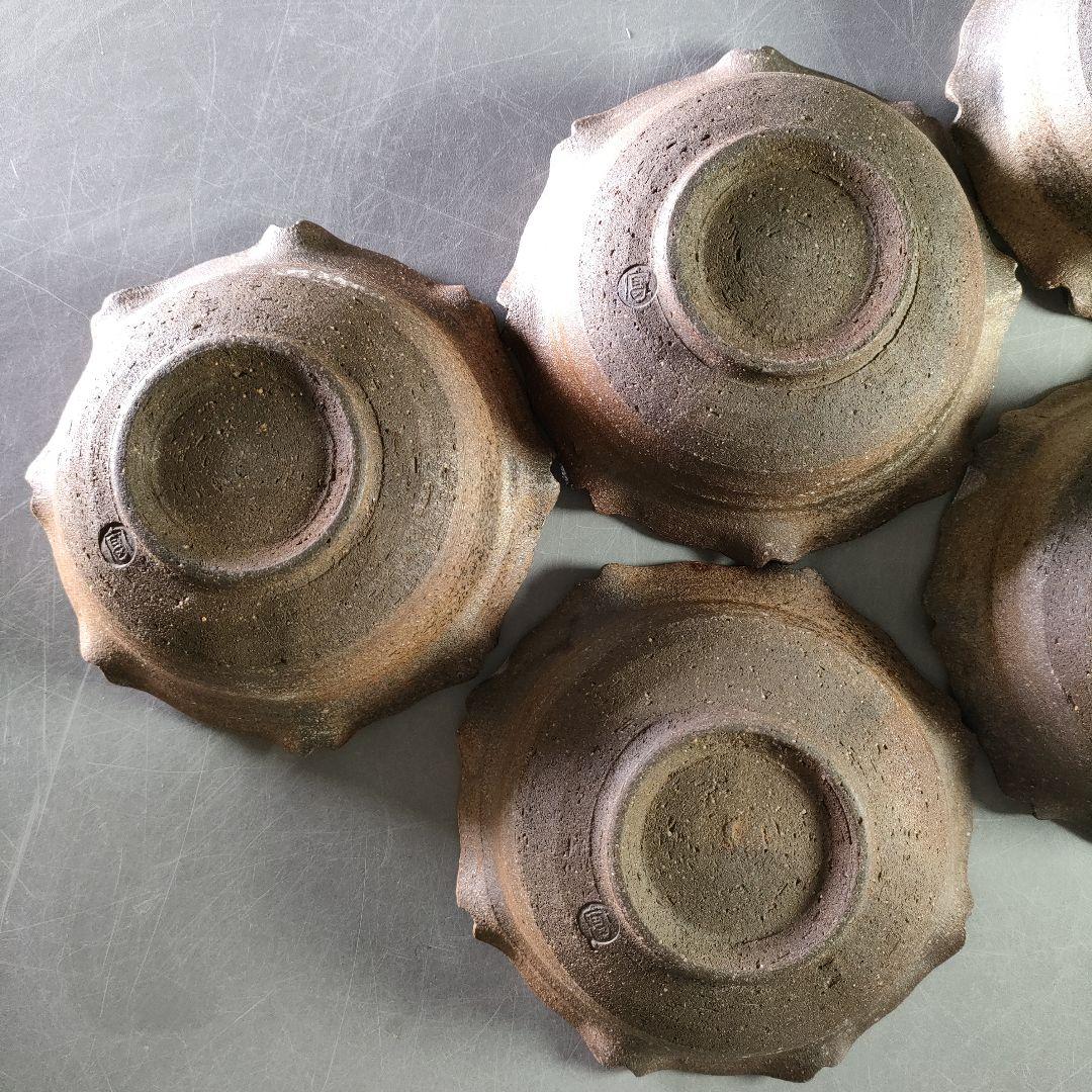 A903-2/青花菊華枝文/浅鉢揃/小鉢/飾鉢/銘々皿/5客/