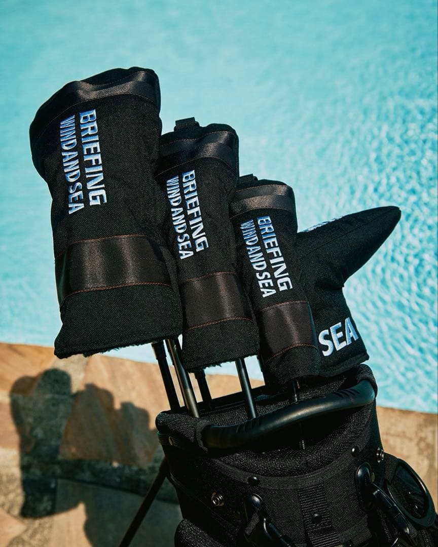 BRIEFING×WIND AND SEAキャディーバック、カバー4点set
