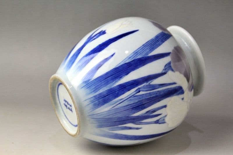 ★ppap♪★さま 皇室技芸員 宮川香山 造 釉下彩花瓶 眞葛香山 *真贋保証