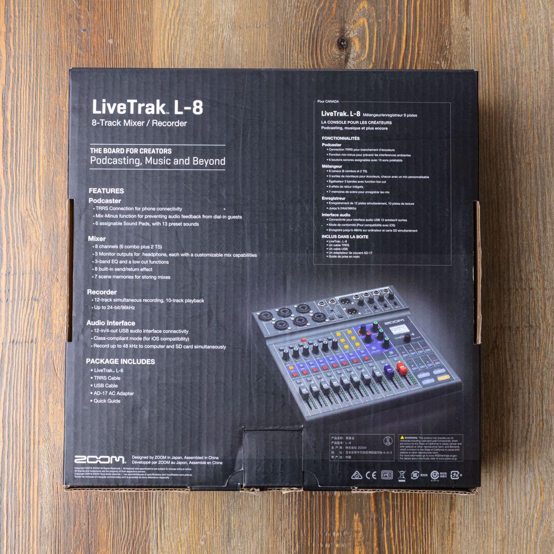 ZOOM LiveTrak L-8 8chミキサー/レコーダー 美品