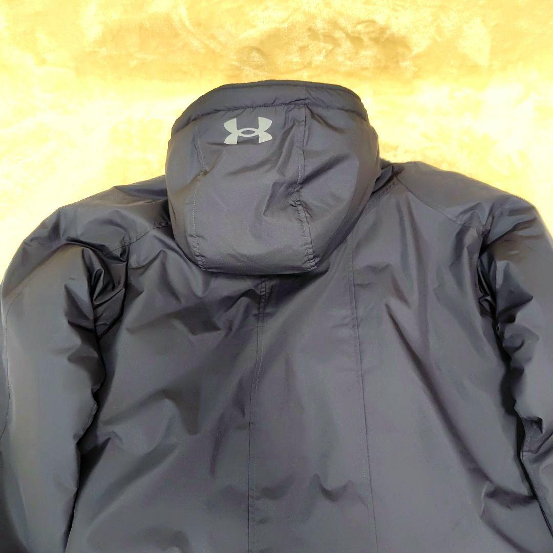 新品未使用 アンダーアーマー ロングコート ベンチコート サッカー L ブラック