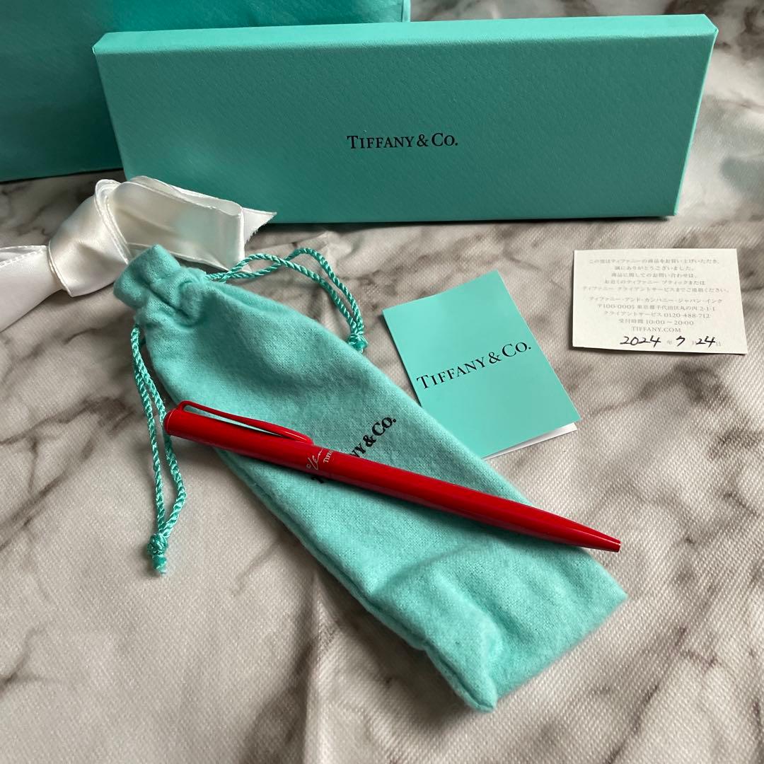 新品未使用品TIFFANY&CO ボールペン　エレサ・ペレッティ　レッド