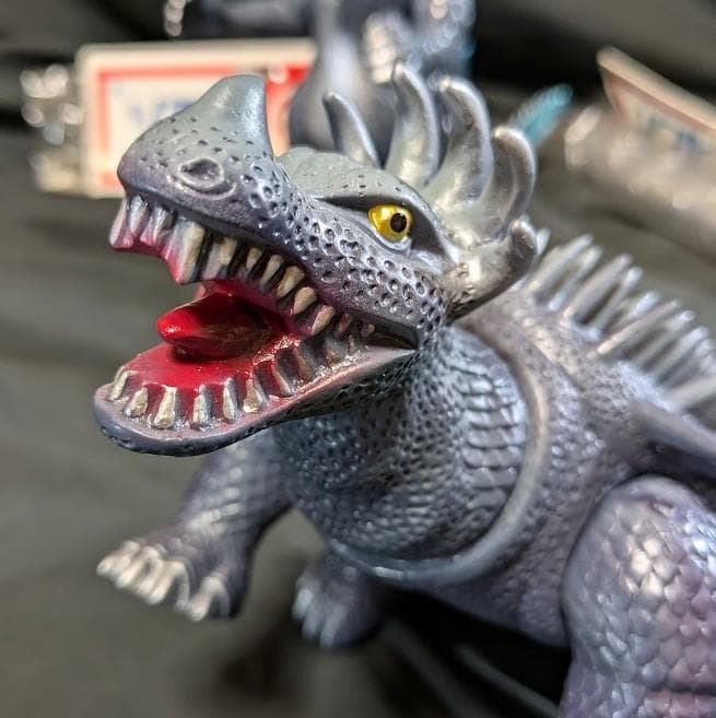 逆襲ゴジラ＆アンギラス（マルサン）ソフビフィギュア２体セット