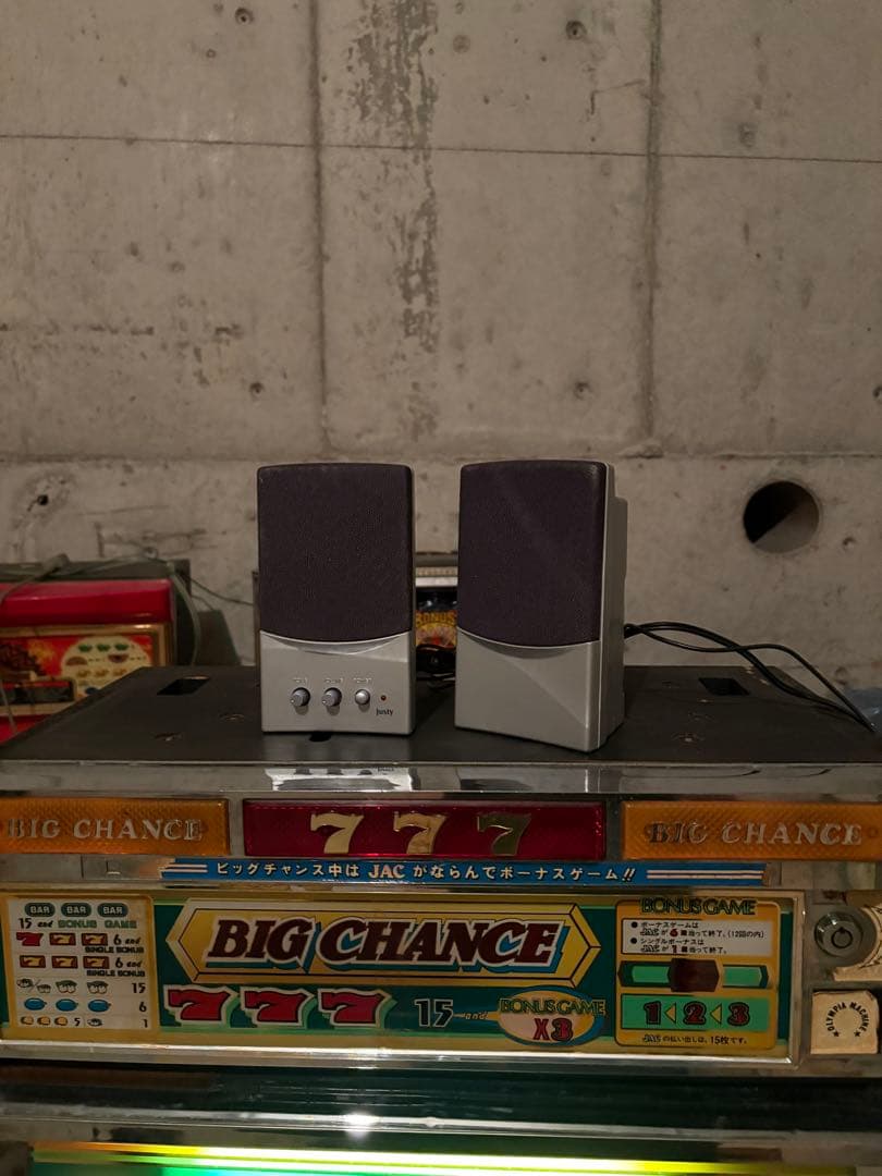 【通電確認済み】パチスロ実機 コンチネンタルIII 緑 レトロ スロットマシン