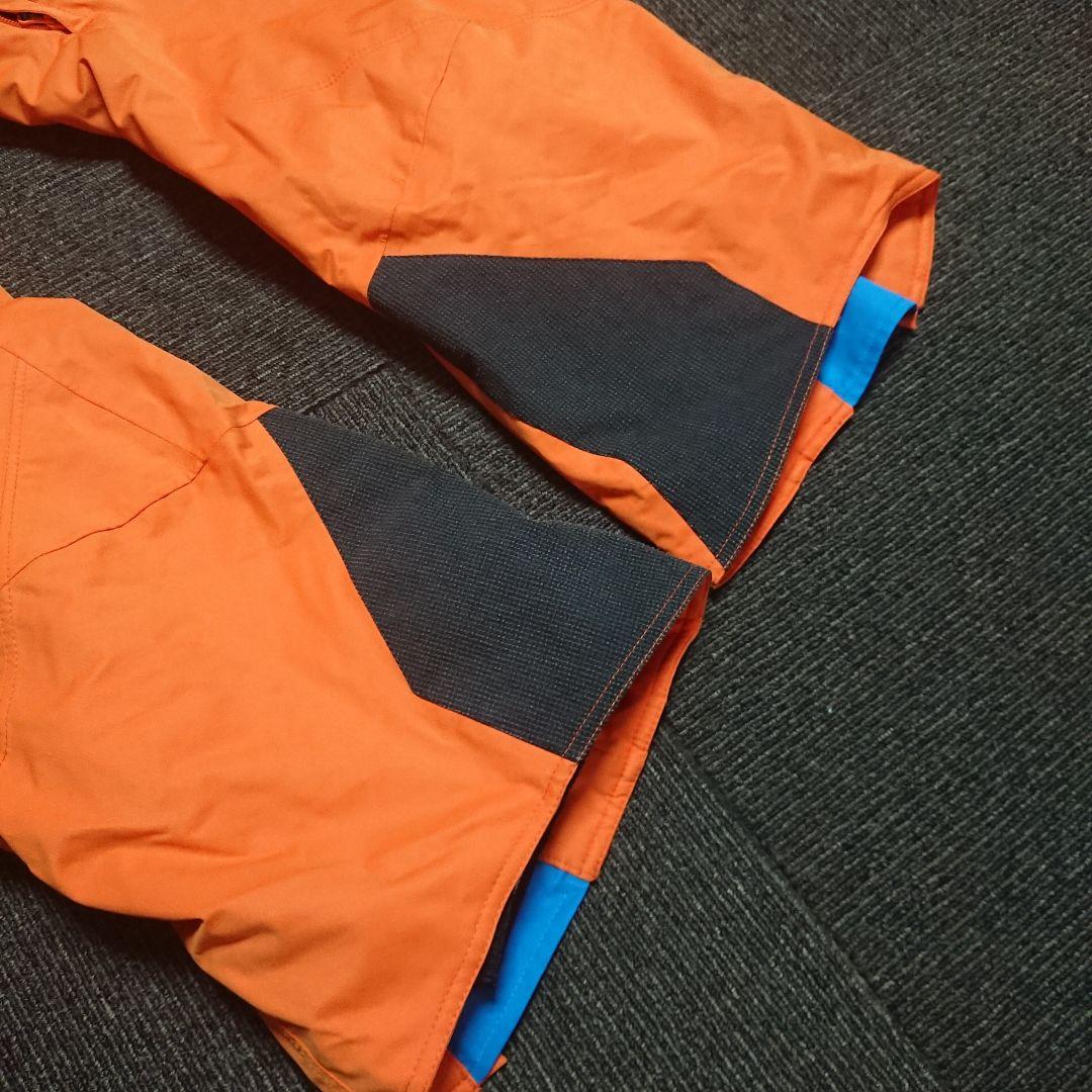送料無料【MIZUNO】オレンジ無地スキーパンツ M