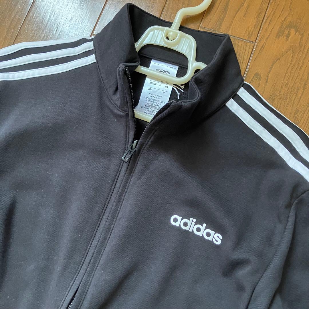 最終価格☪️新品タグ付き　アディダス　黒　ジャージ　セットアップ　上下