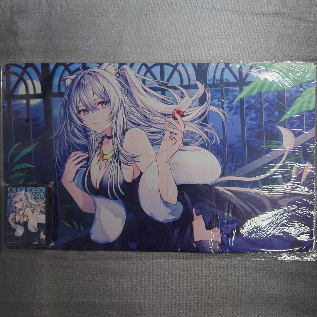 α1 ホロライブ ワイン&ドレス 獅白ぼたん スリーブ&プレイマット