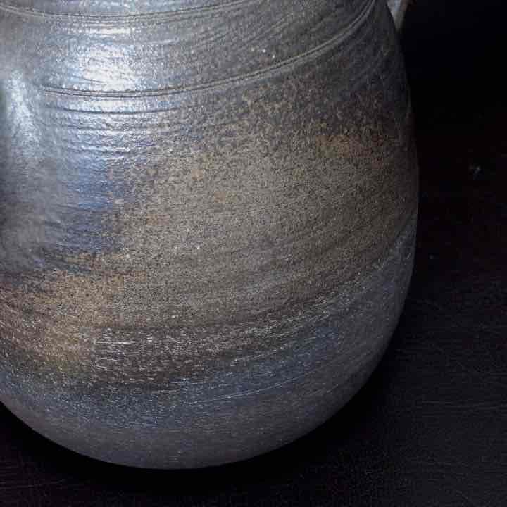 小川甚八 焼締水注（急須） 笠間