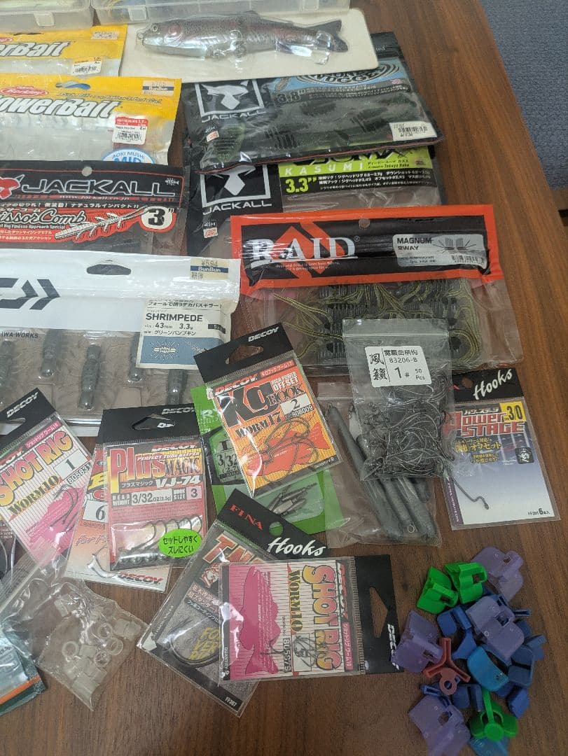 【激安】バス釣り引退セット 2　まとめ売り ルアー/ワーム/針/テグス 等々