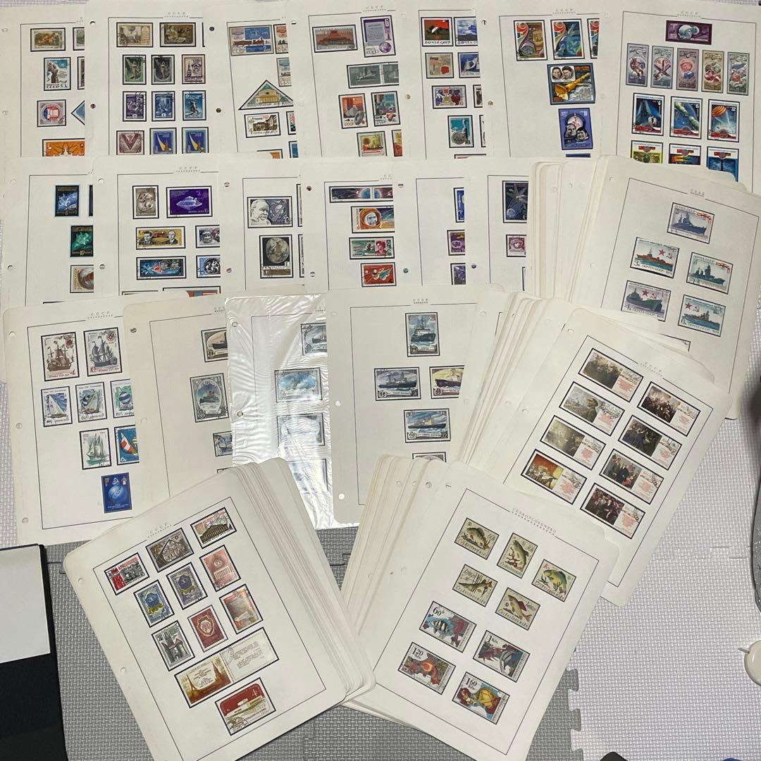 200ページ 切手コレクション レトロ ビンテージ ソ連 海外切手 Vostok