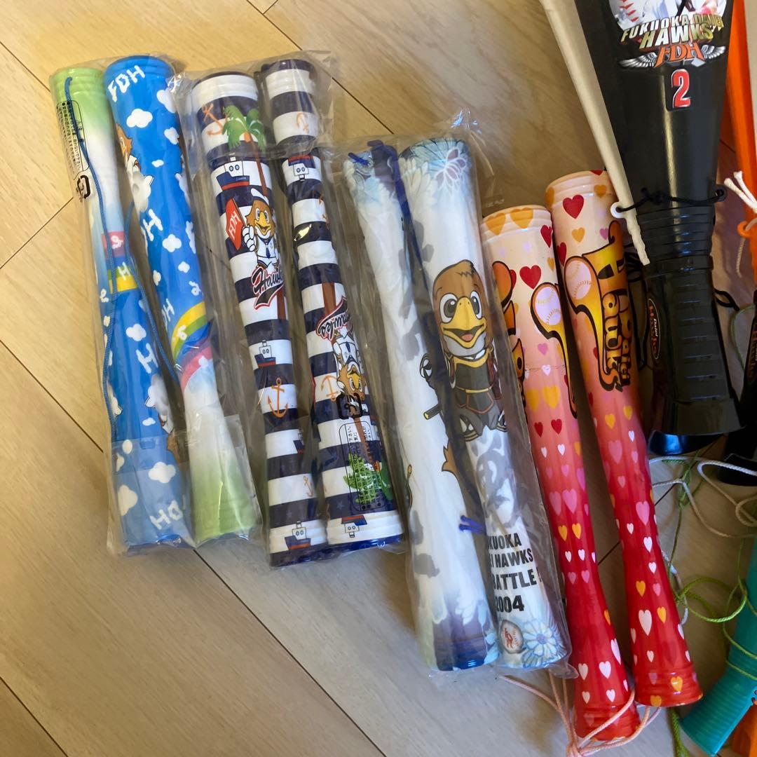 福岡ダイエーホークス　ソフトバンクホークス　応援メガホン等13個セット