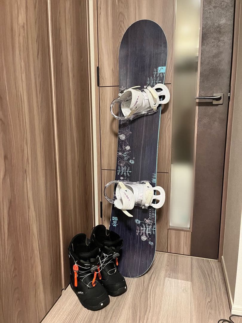スノーボード3点セット　Burton×HEAD