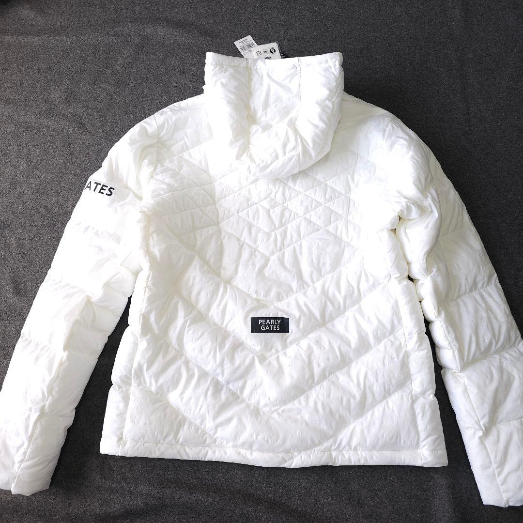 新品パーリーゲイツ】2025年Nyストレッチ中綿フーディブルゾン カモフラ白LL