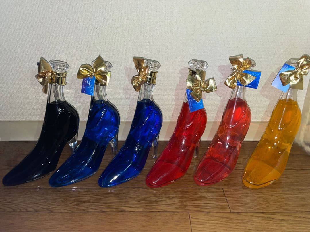 【新品】 シンデレラ リキュール セット ピンク 青 オレンジ 赤 黒