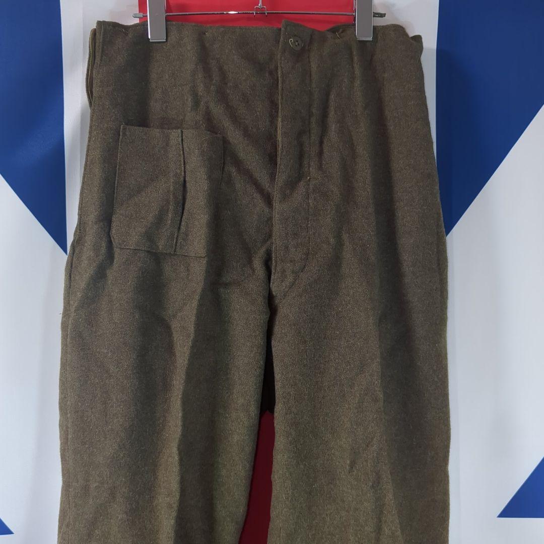 【実物美品】イギリス軍P49トラウザス1952（サスペンダー付）