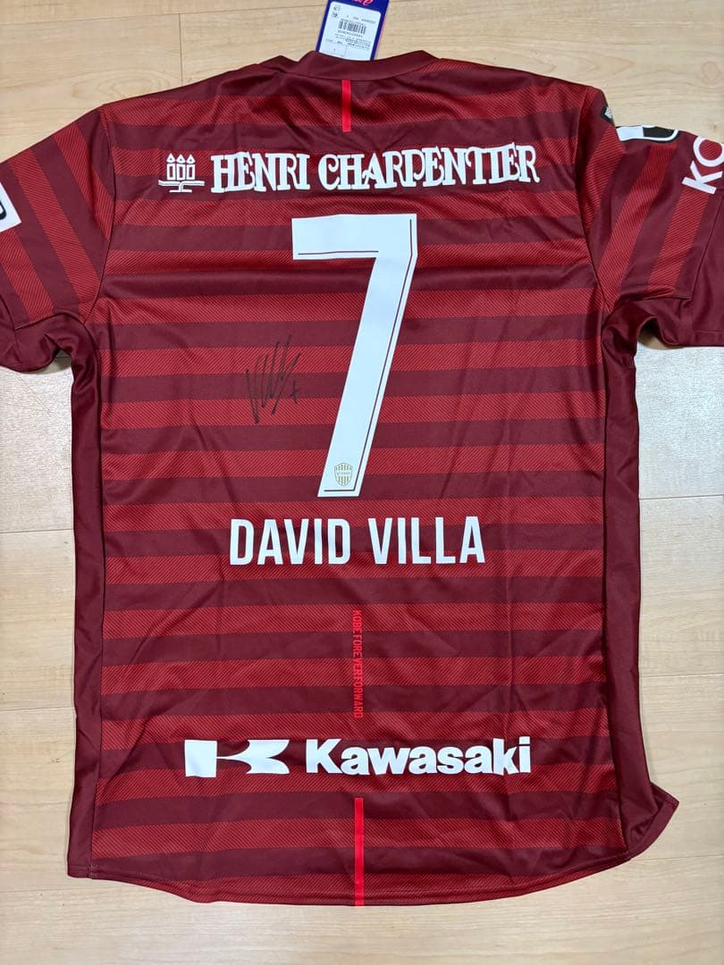 に*こ様 ヴィッセル神戸 ビジャ 直筆サイン入りユニフォーム2019 L