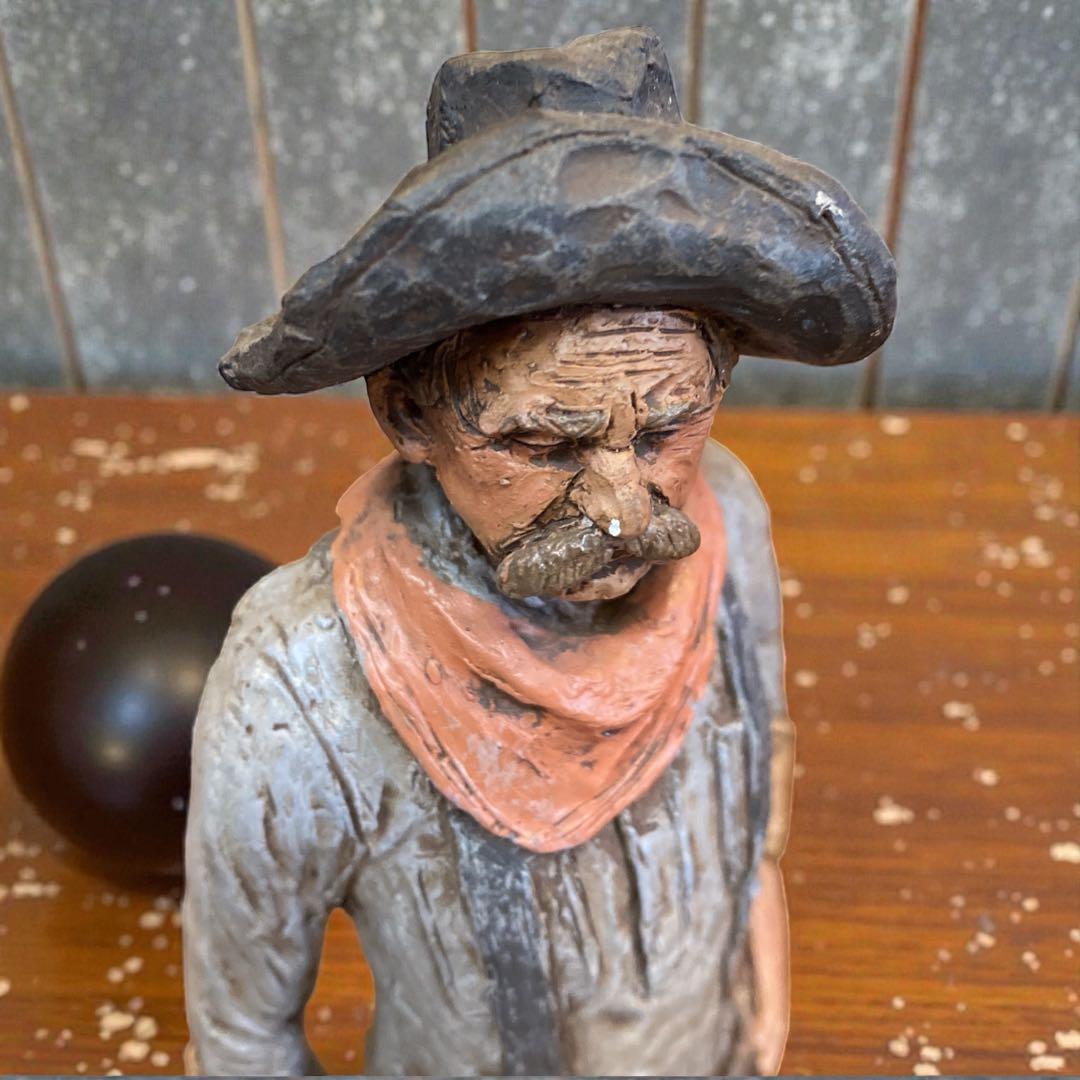 Michael Garman 西部劇の彫刻 アメリカンインテリア カウボーイ