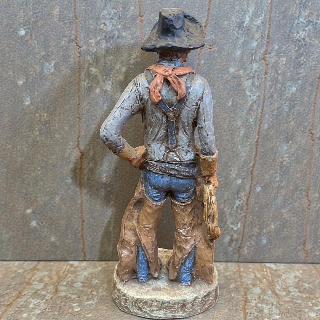 Michael Garman 西部劇の彫刻 アメリカンインテリア カウボーイ