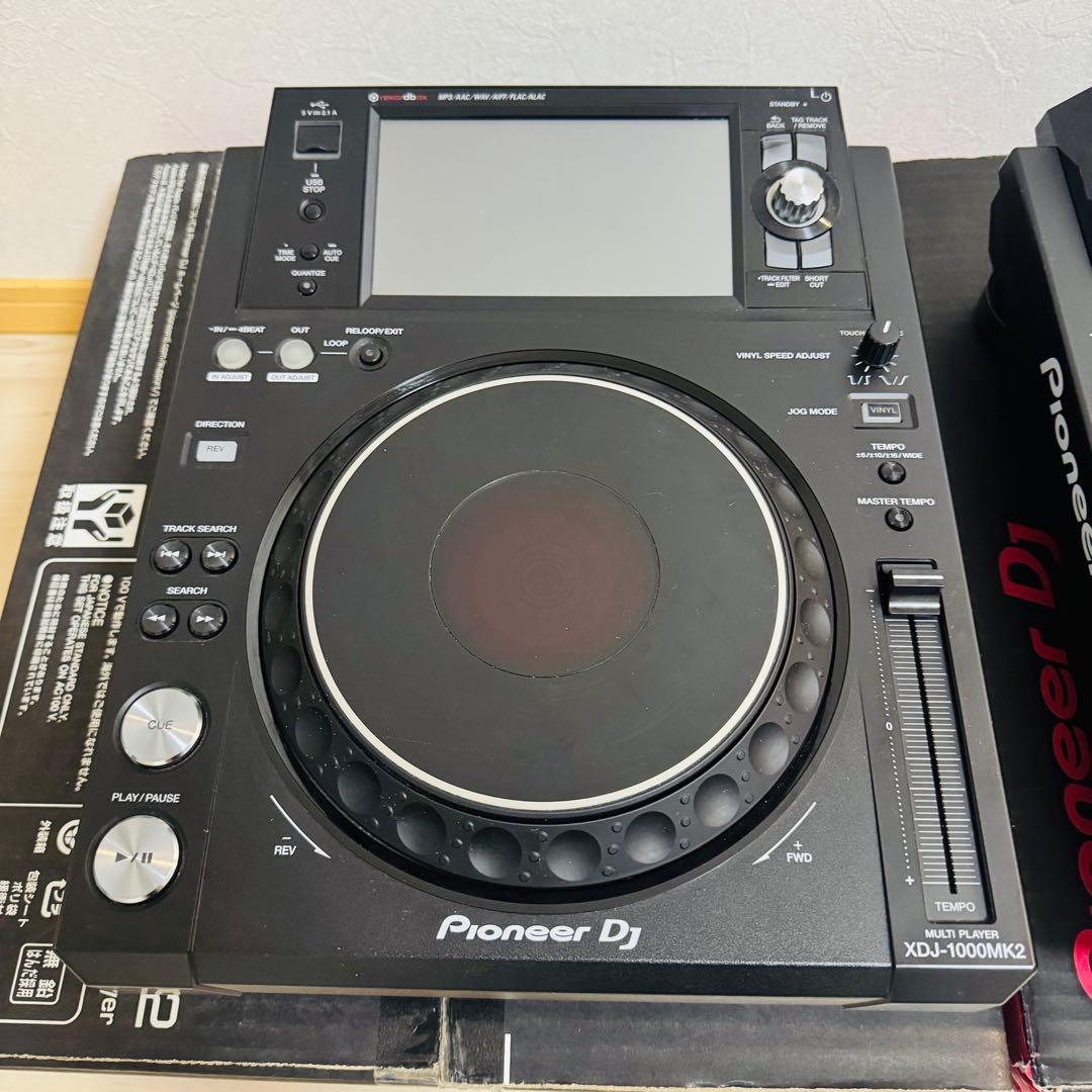 XDJ1000mk2ペア （オヤイデRCA×2、ケーブルケース付属）