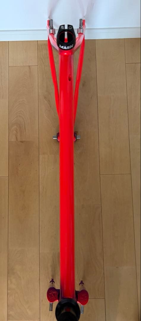 MASH STEEL ネオンフェード XSサイズ フレームセット ヘッド BB付