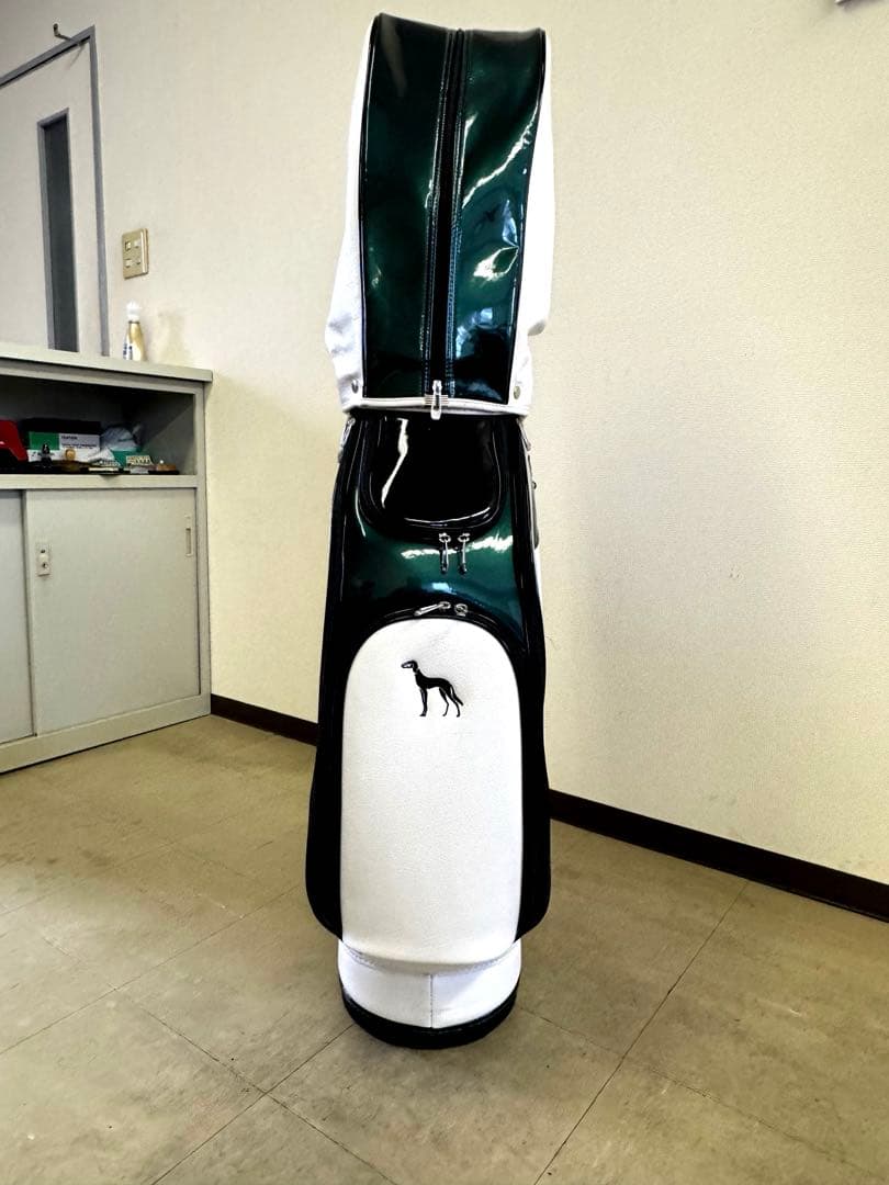 addabar ゴルフキャディバッグ ホワイト・グリーン