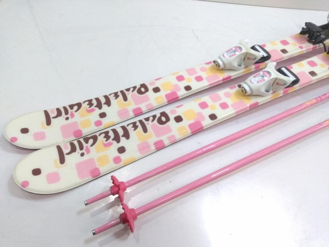 女の子 ジュニアスキー4点セット スワロー 120cm ブーツ 22cm ◇