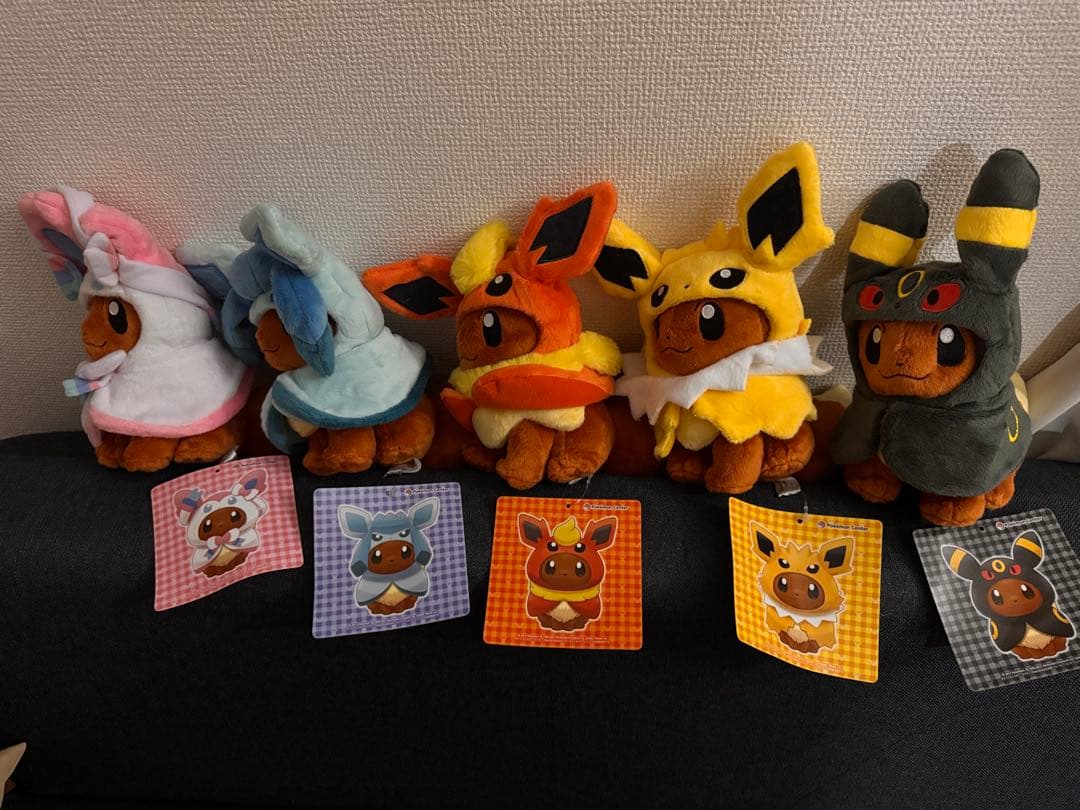 ポケモン イーブイ マスコット ポンチョシリーズ ５体セット ラスト