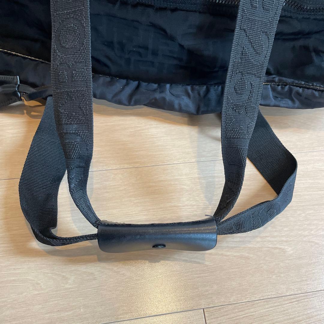 FENDI フェンディ　ボストンバッグ　 ズッカ柄 ブラック　黒