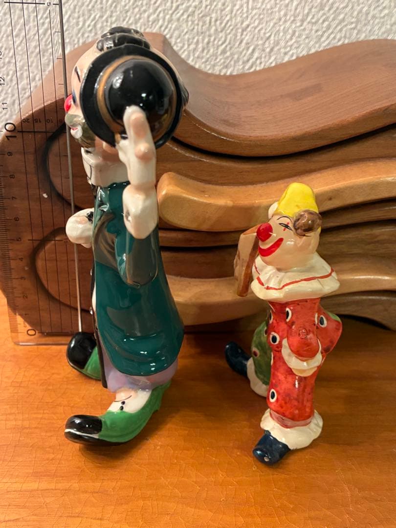 ビンテージ50s ミッドセンチュリー ジェスチャー　ハーレクイン　ピエロ　レトロ